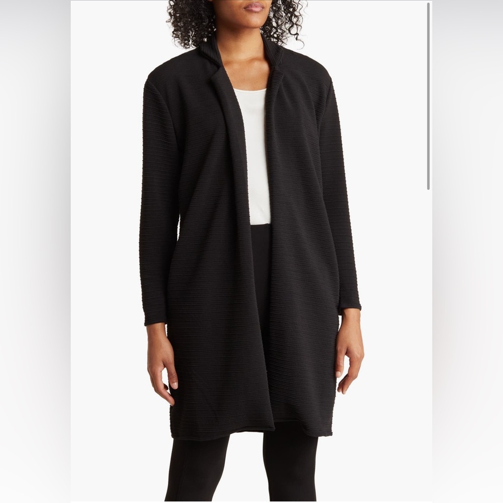 NWT Tahari Textured Open Front Jacket